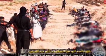 Amerika und die Islamisten IS-Kämpfer richten Mitglieder der irakischen Armee hin. / Bild: Screenshot YouTube