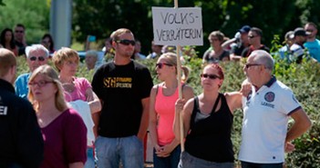 Große Anti-Merkel-Demo in Heidenau
