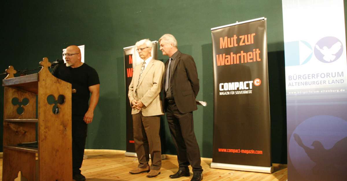 COMPACT-TV: Schultze-Rohnhof, Elsässer und Sickmüller live in Altenburg (Mitschnitt)