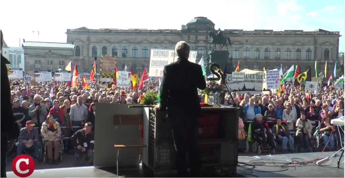 17. Juni 2019: Jürgen Elsässer spricht bei Pegida