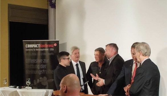 vl: Sellner, Elsässer, Freysinger, Bachmann, Poggenburg, Schachtschneider