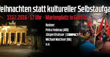 17. Dezember, Görlitz: „Weihnachten statt kultureller Selbstaufgabe“ – mit Jürgen Elsässer