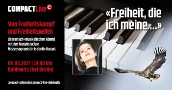 Ein Konzert für die Freiheit! COMPACT-Live präsentiert Isabelle Kusari – JETZT KARTE SICHERN