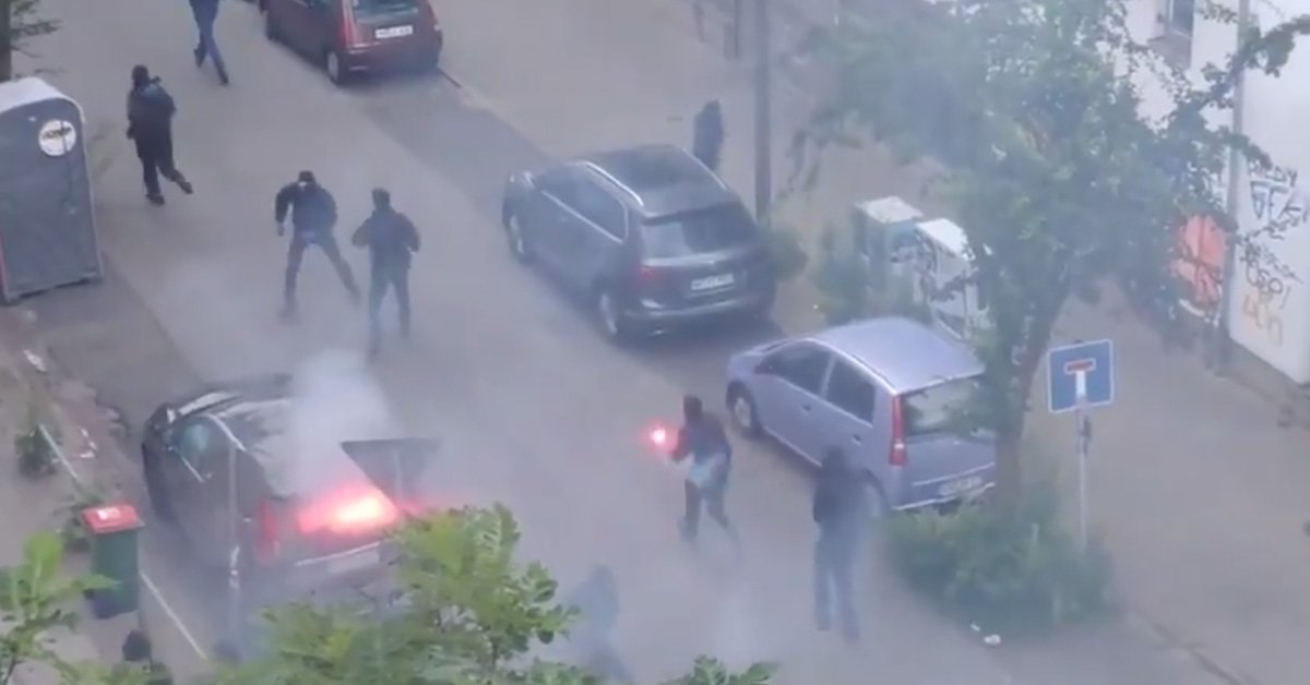 Linker Terror in Hamburg: Ey Mann, wo is‘ mein Auto?