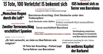 IS-Terrorwelle erschüttert Spanien – 13 Tote, knapp hundert Verletzte – Attentäter auf der Flucht! – Plus: Weitere Top-Meldungen des Tages