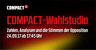 COMPACT-TV: Video-Mitschnitt vom COMPACT-Wahlstudio (24.09.) Livestream Compact-Wahlstudio BTW2017