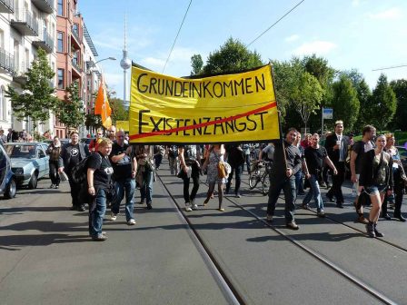 Grundeinkommen Demonstration
