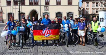 AfD wird für den Frieden aktiv Friedensfahrt gegen den Überfall auf Syrien