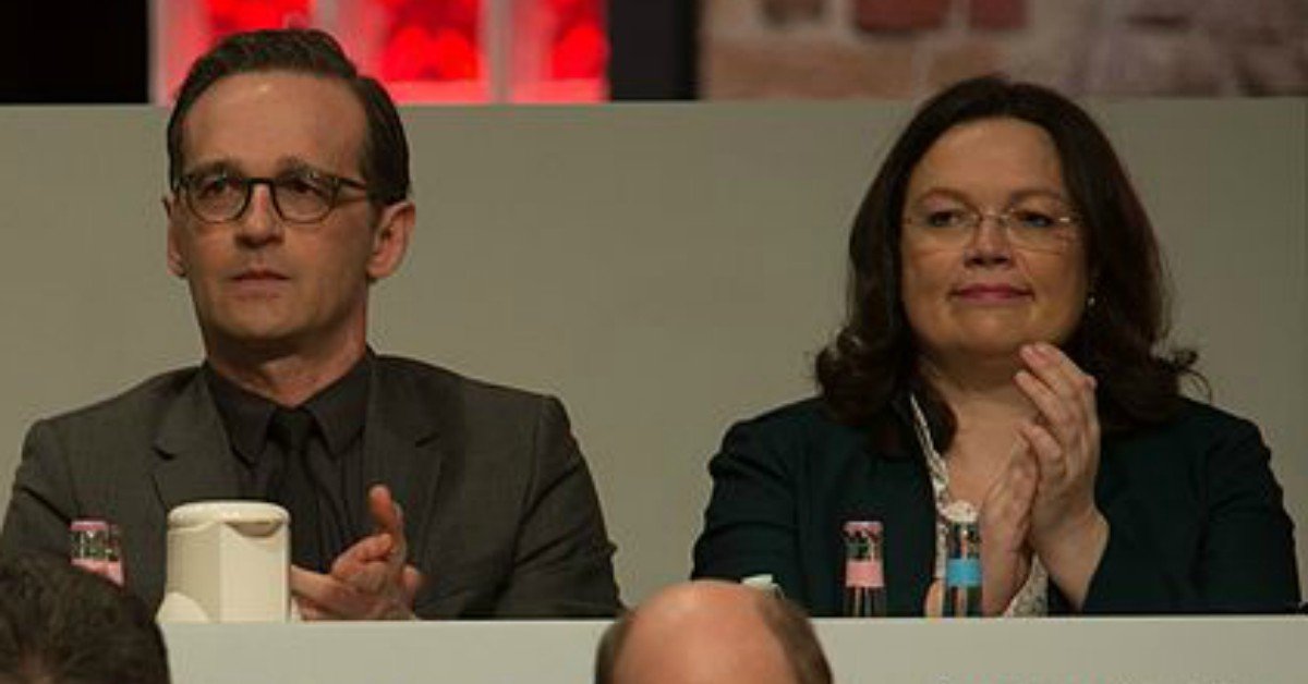 Umfrageschock zum Parteitag: SPD im Osten nur noch bei 13 Prozent | Nahles wird First „Lady“ der Roten! Maas und Nahles
