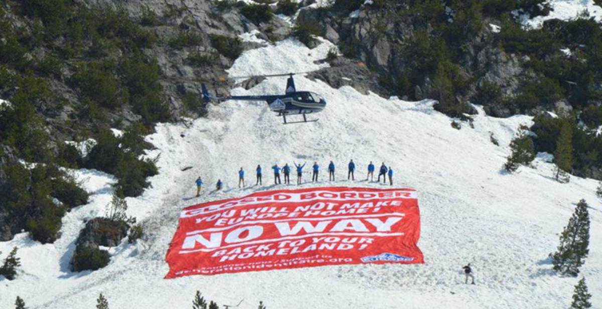 Spektakuläre Aktion: Identitäre schlossen Alpenpass gegen illegale Einwanderung IB Alpen