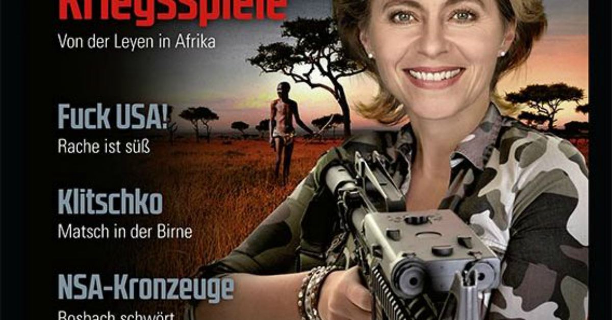 Von der Leyen wollte gegen Syrien mitbomben – aber jetzt haben die Russen ihr den Stecker gezogen. Wat nu, Flintenuschi?
