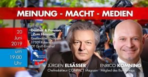 20. Juni 2019: Jürgen Elsässer bei der AfD-Greifswald