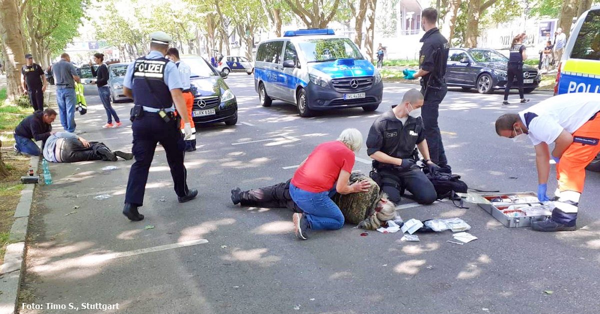 Demo Stuttgart: Antifa prügelt Demonstranten mit Schlagringen ins Krankenhaus