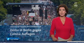 Medien lügen: Es waren heute bei der Corona-Demo über 500.000 Menschen