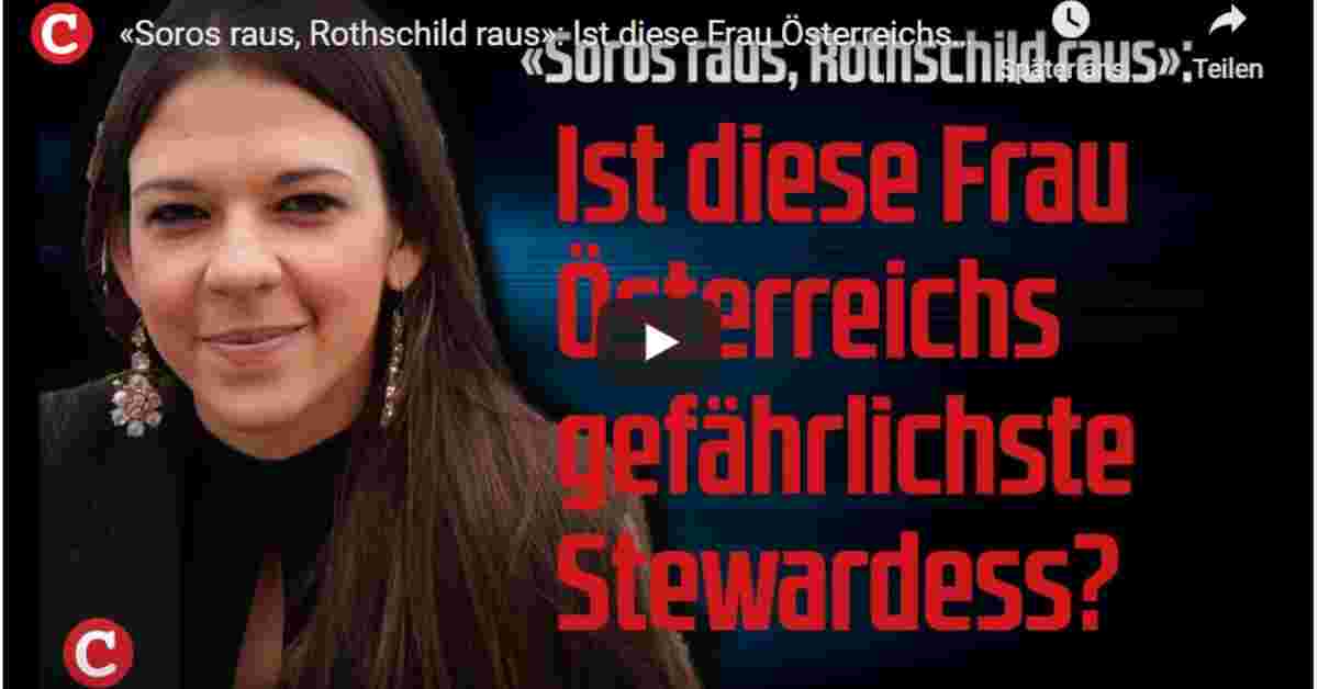 «Soros raus, Rothschild raus»: Ist diese Frau Österreichs gefährlichste Stewardess? (Video)