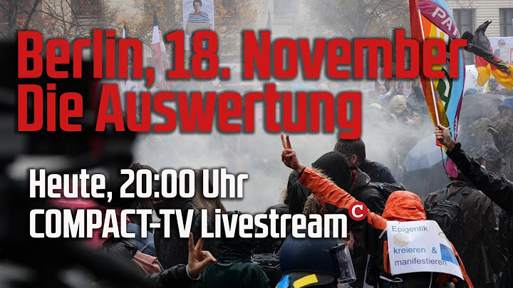 Livestream und Newsticker: Berlin, 18. November, die Auswertung