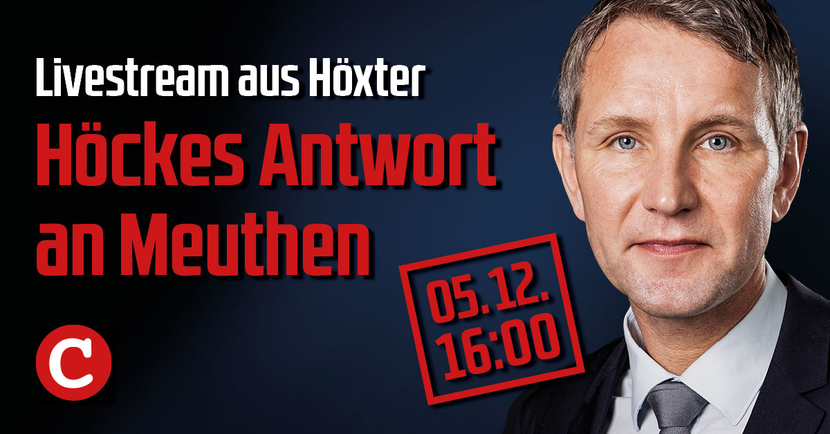 Höckes Antwort an Meuthen: COMPACT-TV live aus Höxter (HEUTE, Start: 16 Uhr)