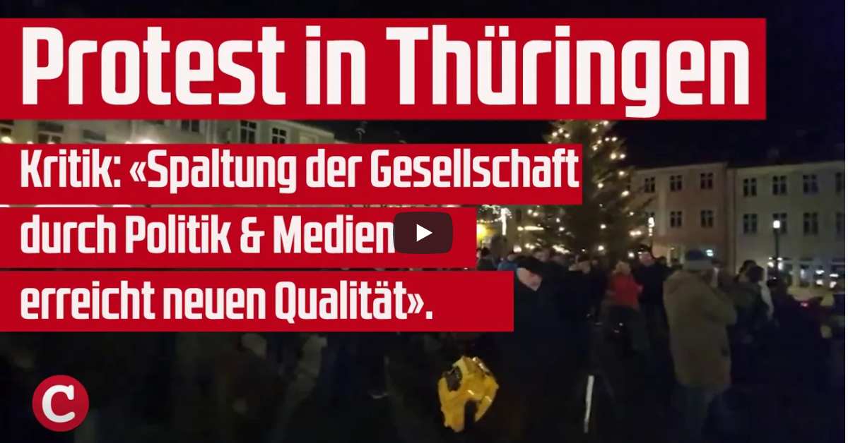 Protest in Zeulenroda – Scharfe Kritik an der Hass-Politik der Regierung (Video)
