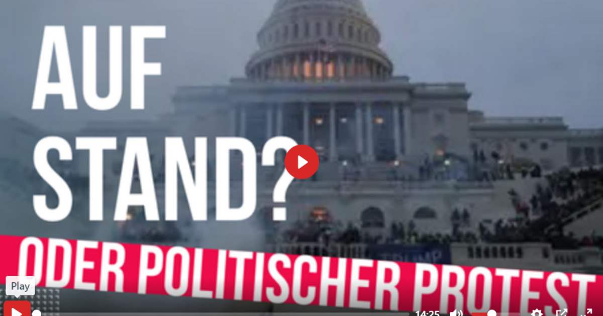 Die Wahrheit über den Kapitolsturm in den USA (Video)