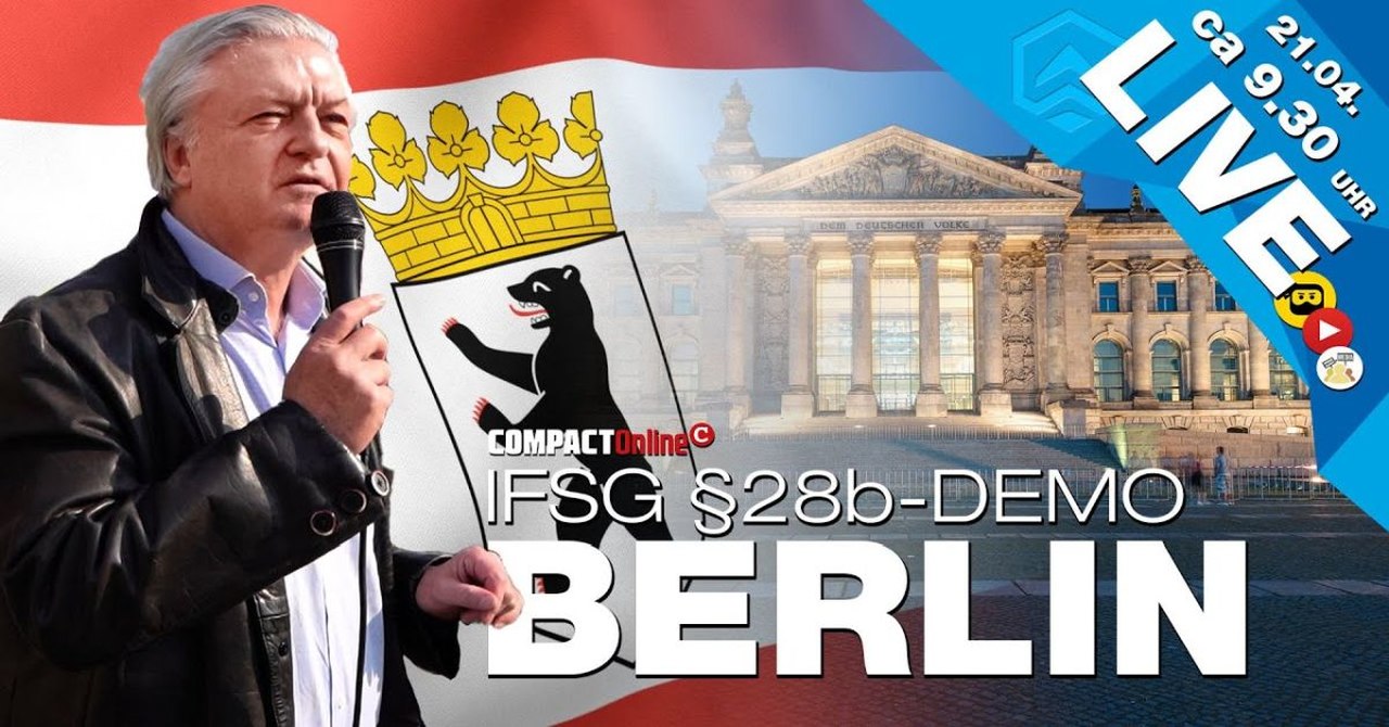 Heute, ab 9:30 Uhr: Livestream von den Protesten gegen das Ermächtigungsgesetz in Berlin