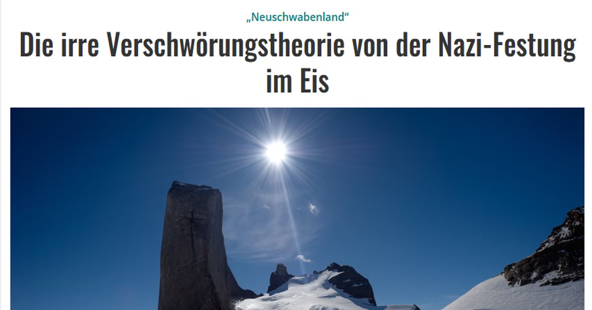 Mainstream strickt am Neuschwabenland-Mythos
