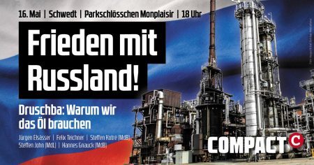 Das erste Opfer von Habecks Öl-Embargo gegen Russland ist die Stadt Schwedt