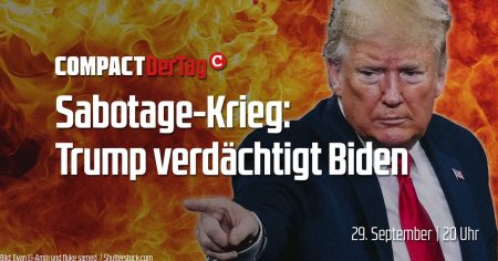 Sabotage-Krieg: Trump verdächtigt Biden