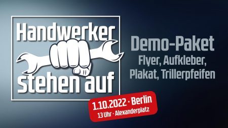 Voller Einsatz: HandwerkerDemo wird Regime erschüttern