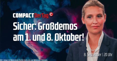 Jetzt ist es sicher: Großdemos am 1. und 8. Oktober