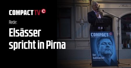 „Es geht ums nackte Überleben!“ – Jürgen Elsässer in Pirna
