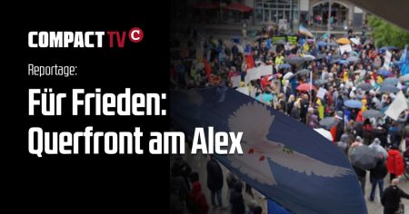 Für Frieden: Querfront am Alex