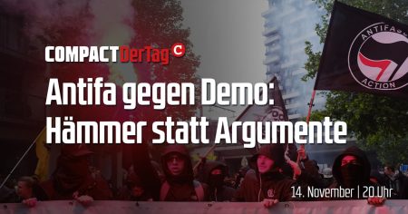 Antifa gegen unsere Demo: Hämmer statt Argumente