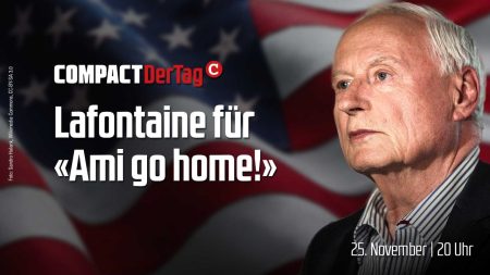 Oskar Lafontaine unterstützt "Ami go home"