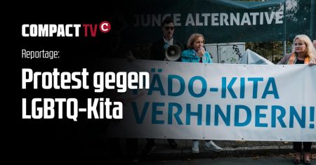 Demonstration gegen ersten LGBTQ-Kindergarten