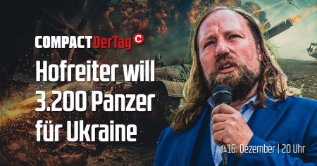 Hofreiter will 3.200 Panzer für Ukraine Hofreiter will 3.200 Panzer für Ukraine