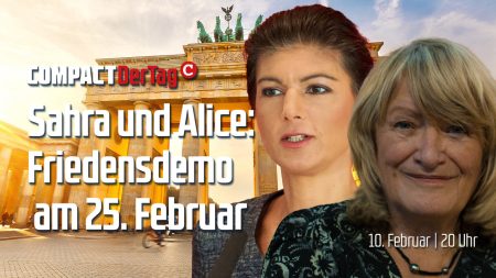 Groß-Demo: Wagenknecht und Schwarzer rufen auf
