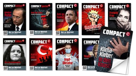 Schnäppchenpreis: 100 COMPACT-Cover als Aufkleber