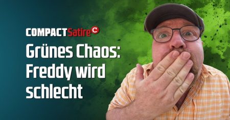 Grünes Chaos: Freddy wird schlecht