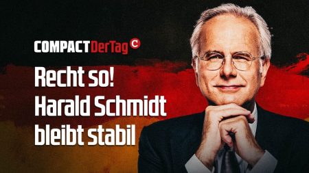 Recht so! Harald Schmidt bleibt stabil