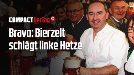 Bravo: Bierzelt schlägt linke Hetze