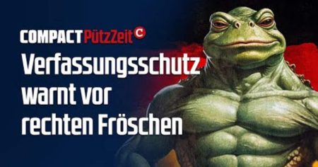 Irre! Verfassungsschutz warnt vor rechten Fröschen