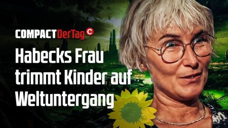 Heftig: Habecks Frau trimmt Kinder auf Weltuntergang!