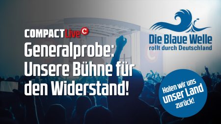 Das ist die Bühne für die Blaue Welle!