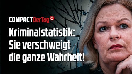 Kriminalstatistik: So lügt Nancy Faeser!