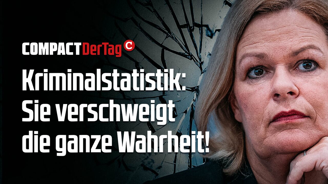 Kriminalstatistik: So lügt Nancy Faeser! - COMPACT