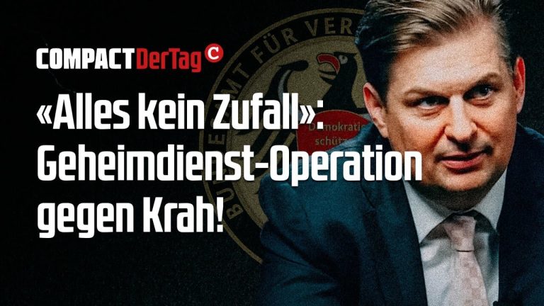 “Alles kein Zufall“: Geheimdienst-Operation gegen Krah!
