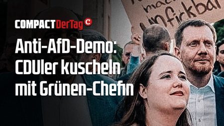 Anti-AfD-Demo: CDUler kuscheln mit Grünen-Chefin