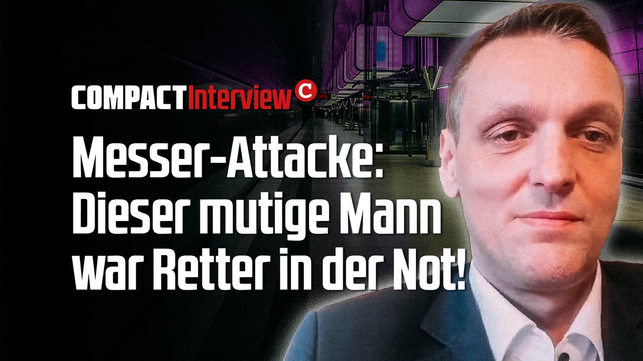 Messer-Attacke: Dieser Mann war Retter in der Not! - COMPACT