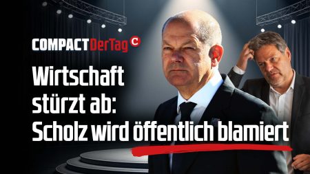 Wirtschaft stürzt ab: Scholz wird öffentlich blamiert