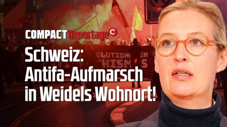 Schweiz: Antifa-Aufmarsch in Weidels Wohnort!